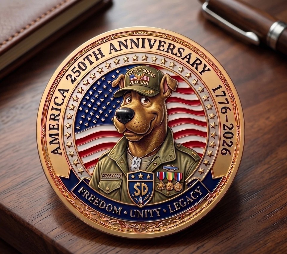 Scooby-Doo Veteran America 250th Anniversary Coin CB0125