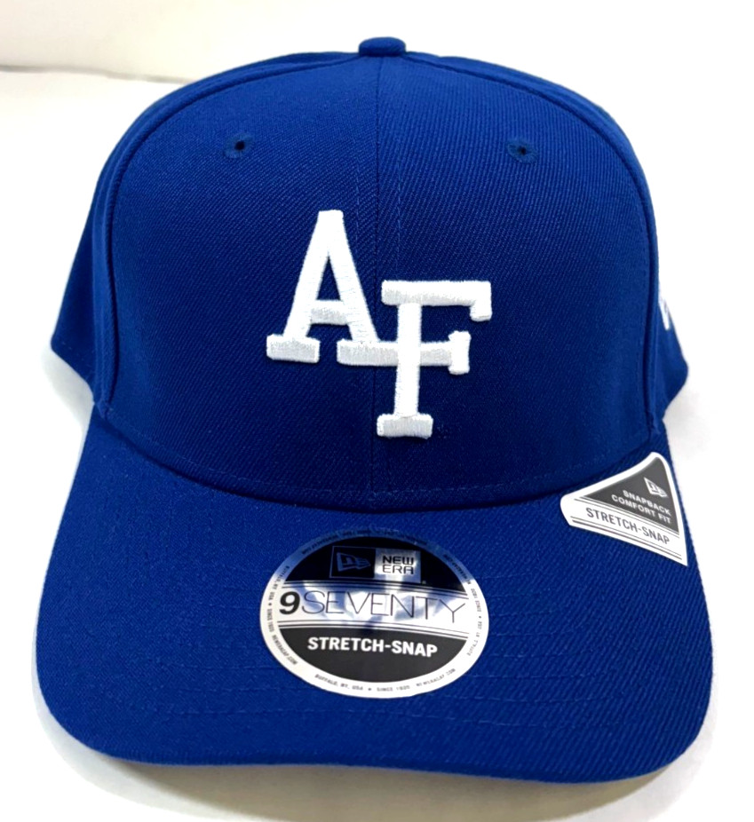 US Air Force Falcons NCAA NE Stretch-Snap Snapback Hat~ Blue