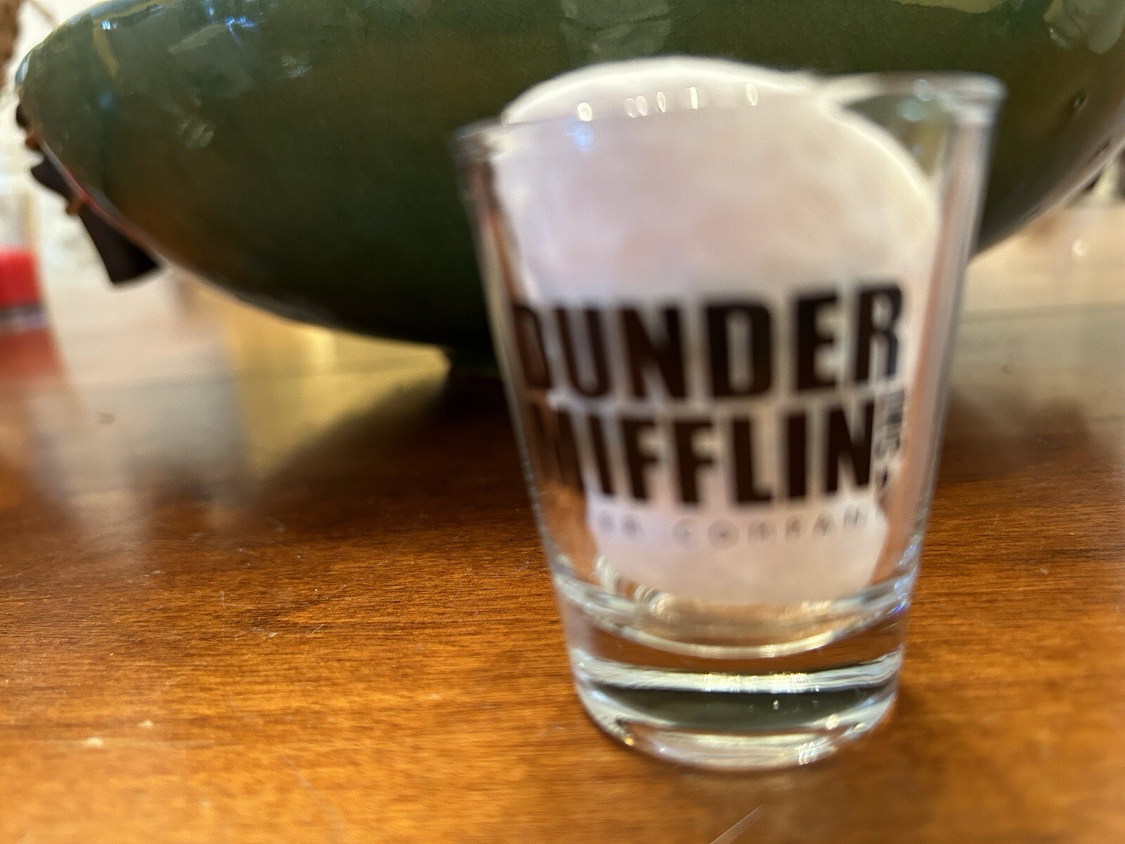 DUNDER MIFFLIN INC PAPER COMPANY ~ Shot Glass ~ VGC ~ 2.25” ~
