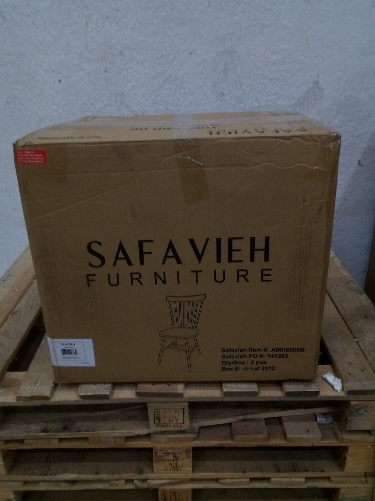 Safavieh PARKER SPINDEL SIDE CHAIR, Reduced Price 2172723934 AMH8500B