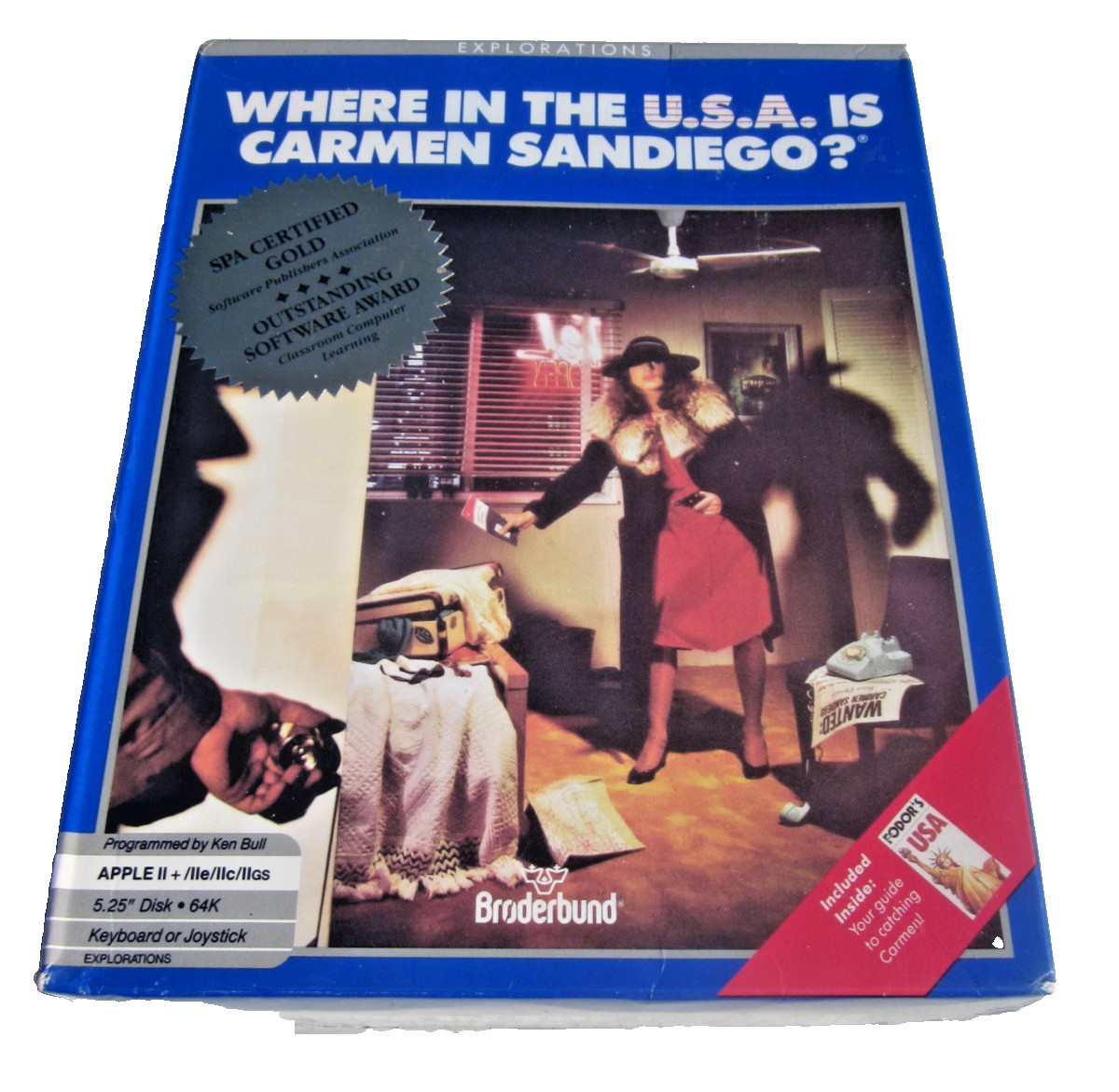 Where in the USA is Carmen Sandiego?  Broderbund Apple II New Sealed