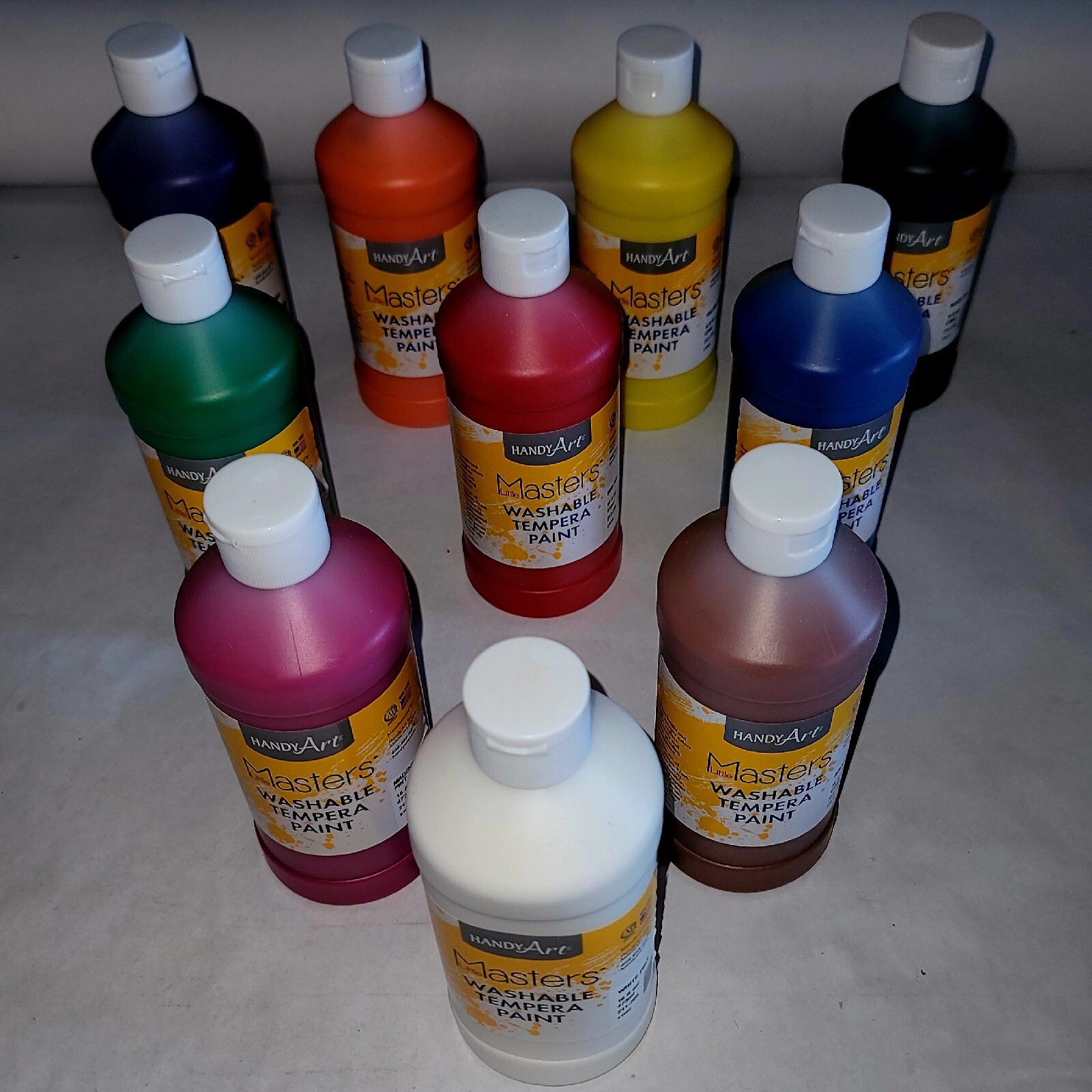 ***(Lot of 10) Handy Art Little Masters Washable Paint (16 oz) Various Colors***