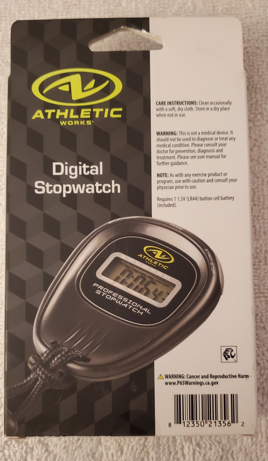 Athletic Works Digital Stopwatch - Black (AW-3915R)
