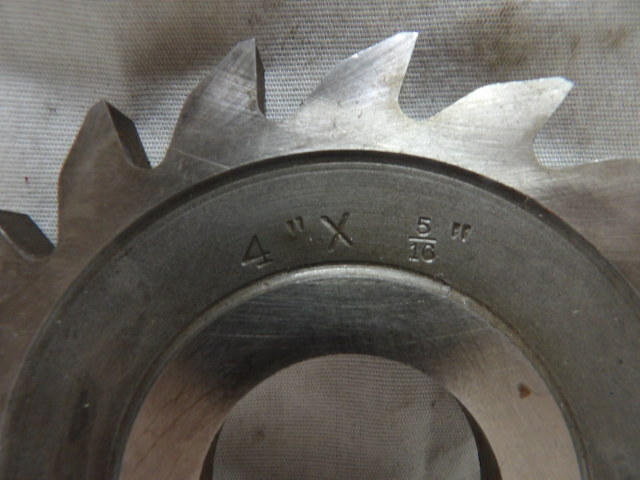 B & S Mfg. 4" X 5/16" Mill Cutter HSS USA