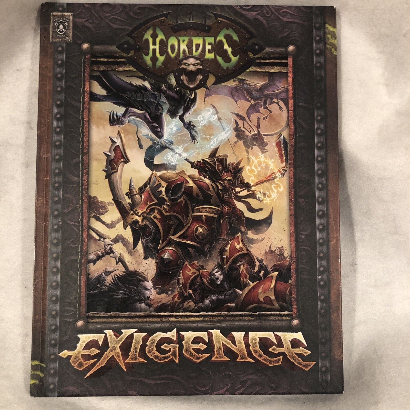Hordes Exigence Hard Cover Rule Book - Free Shipping