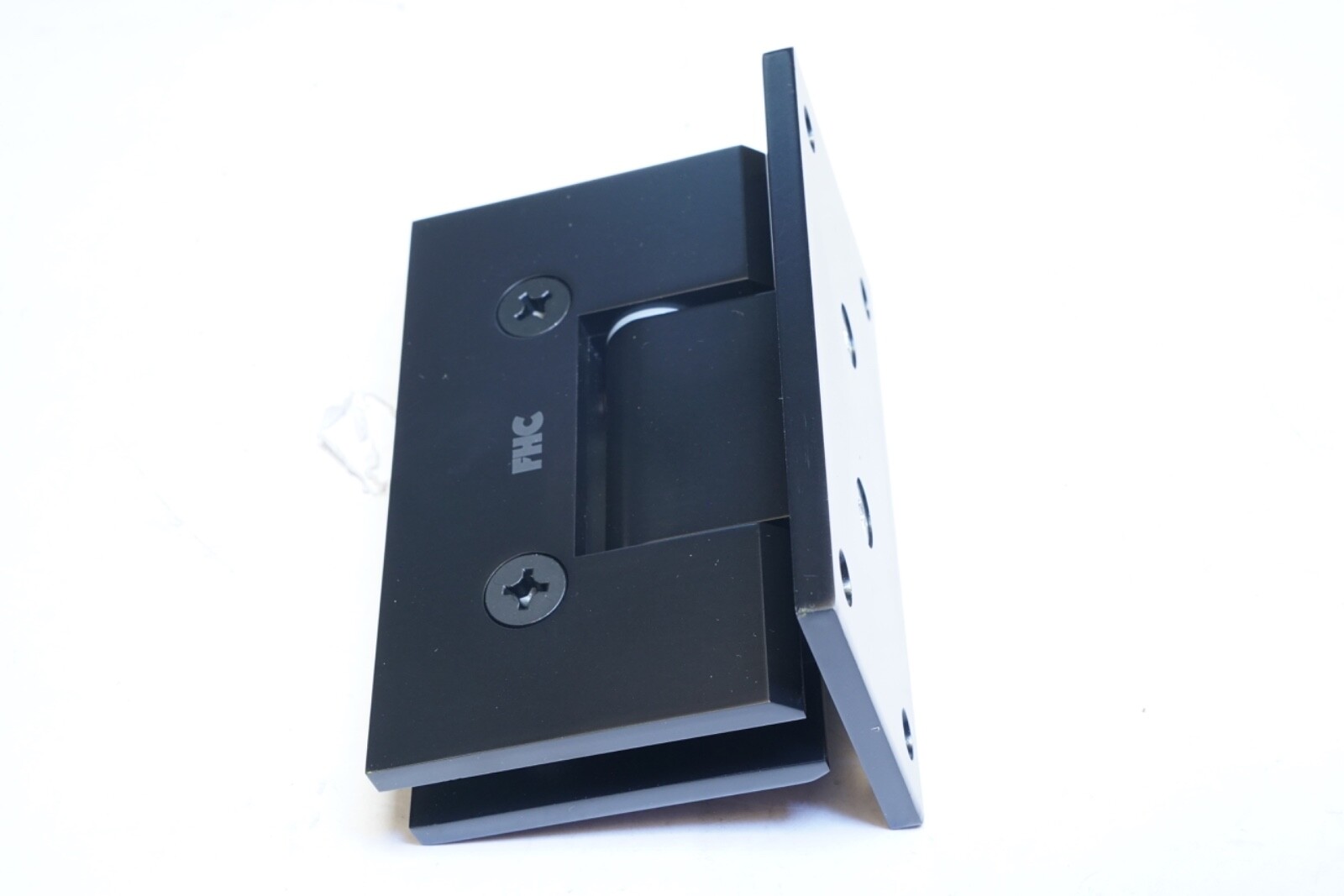 NO HARDWARE! FHC Venice Series Wall Mount Hinge - Full Back Plate - Matte Black