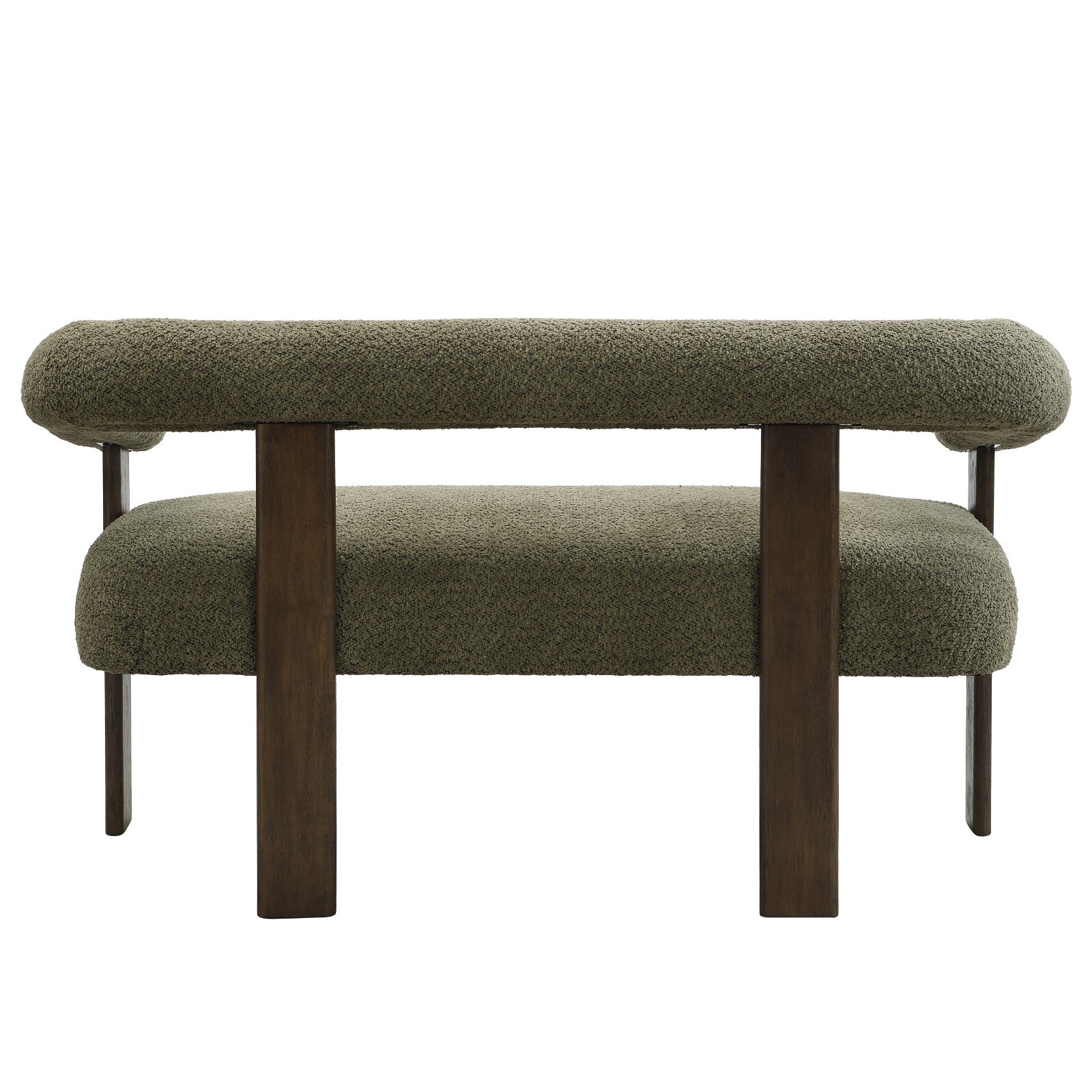 Modern Fabric Loveseat Sofa Bench Upholstered 2-Seat Armchair LivingRoom Bedroom