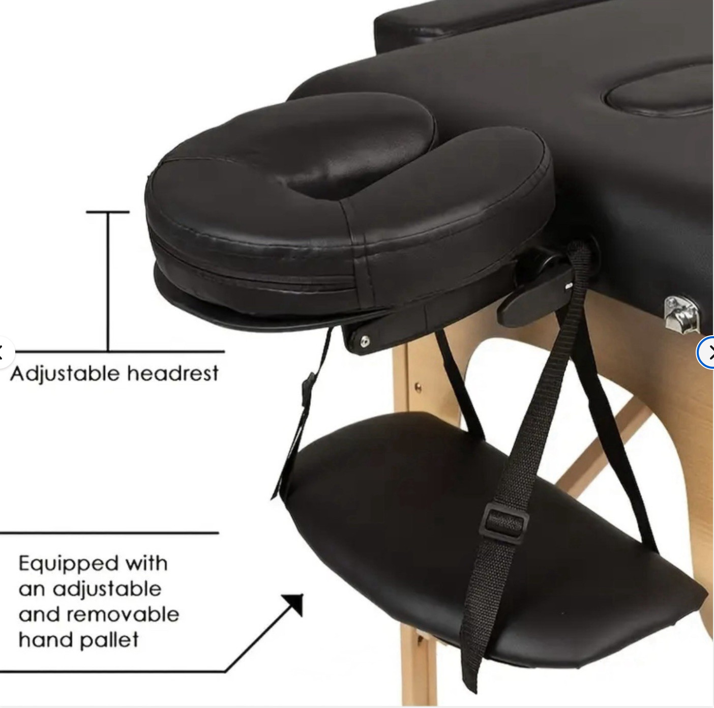 Portable Massage Bed - Folding Adjustable Height SPA Table Therapist - 2 Fold