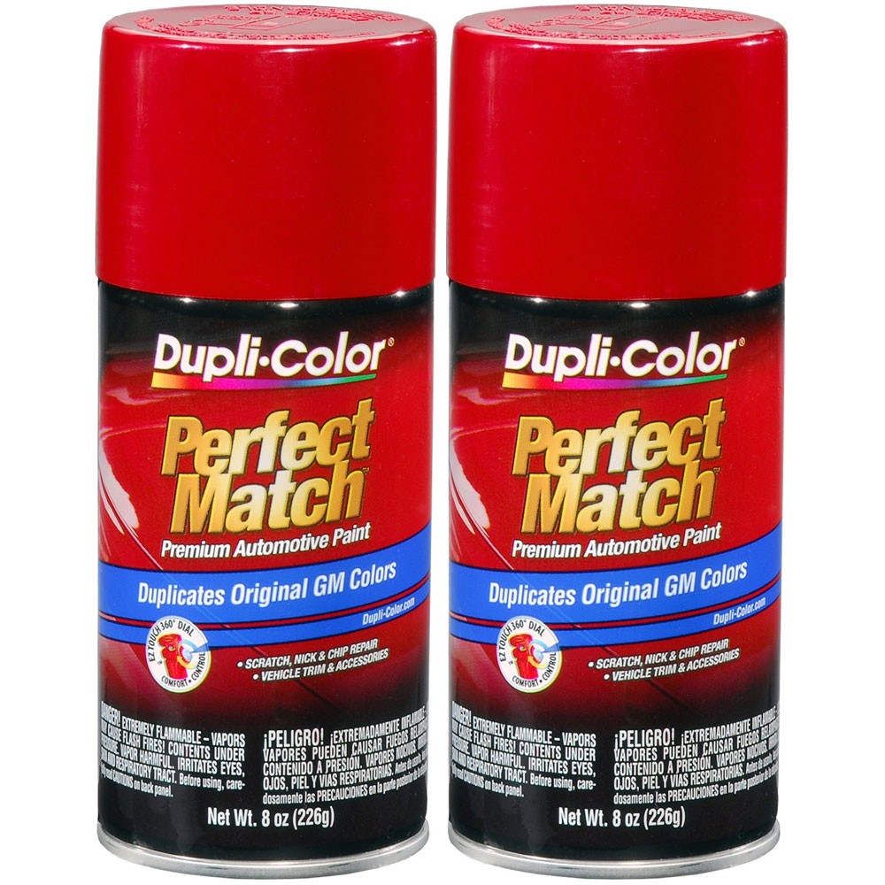 Duplicolor BGM0510 (2-Pack), Perfect Match Aerosol Paint GM WA9075 Torch Red