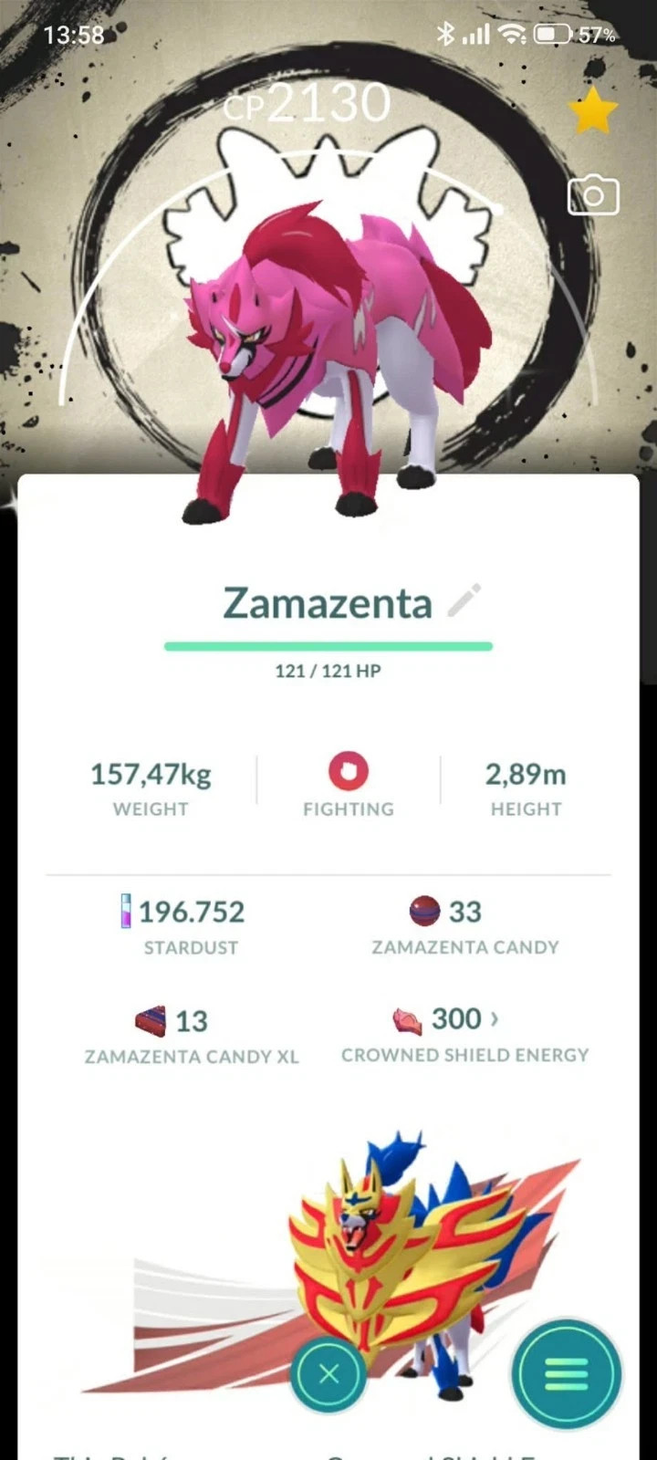 Pokémon G0 - Shiny Zamazenta   BG Go fest 2026 - - Mini PTC