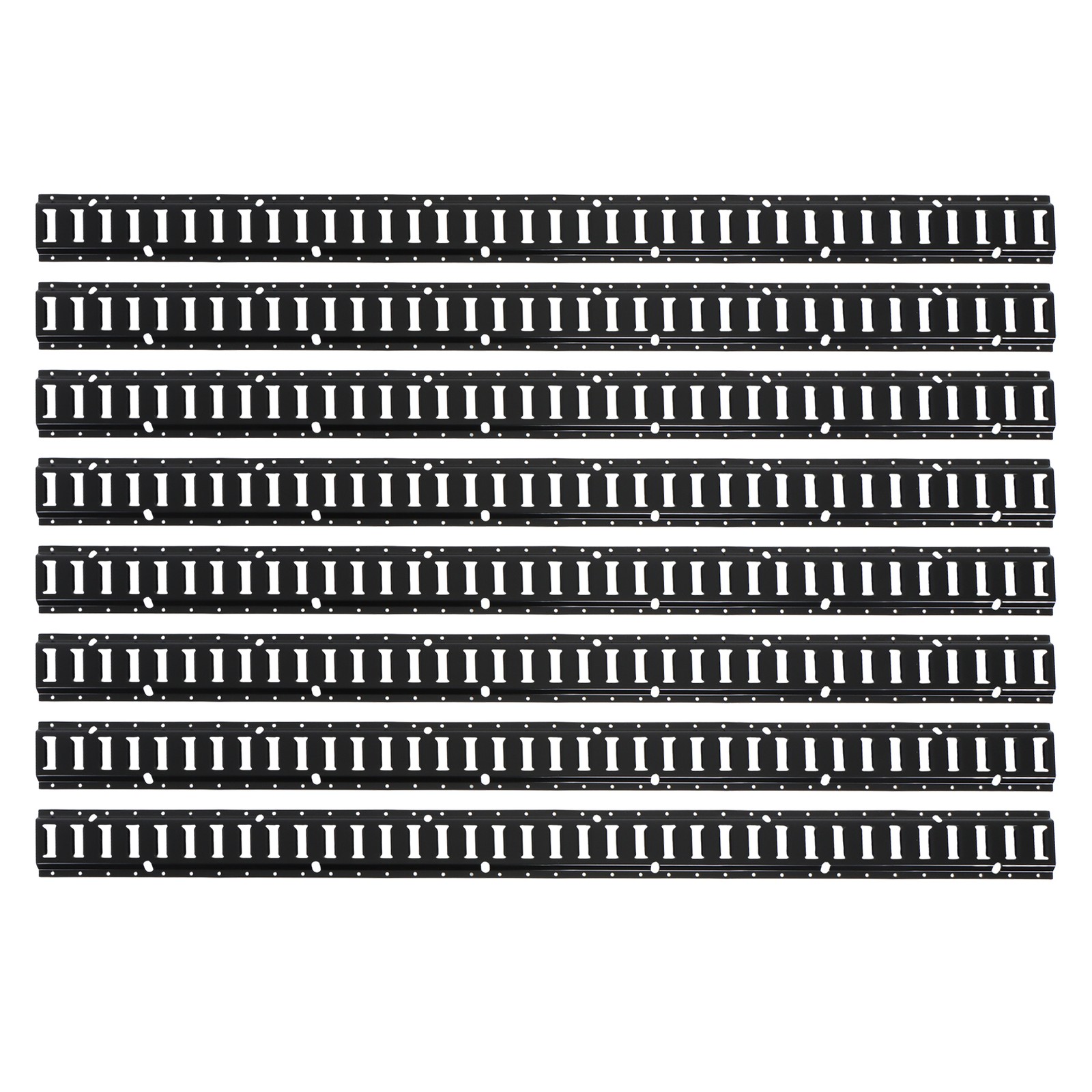 Labwork 8Pack 6' E Track Tie Down Rail Kit Powder Coat For Garages Vans Trailers