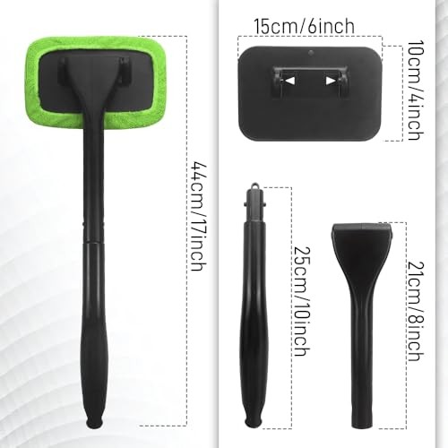 Windshield Cleaner Tool, Windshield Cleaning Tool, Car Window Cleaner with 4