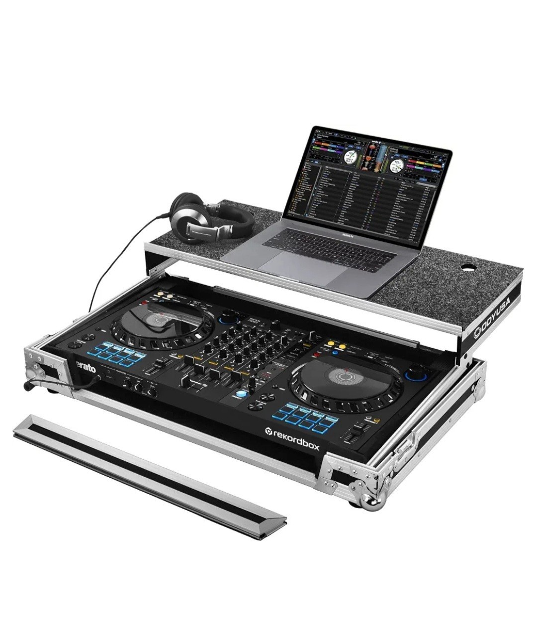 Odyssey FZGSDDJFLX6 Flight Case for Pioneer DDJ-FLX6 w Glide Laptop Platform