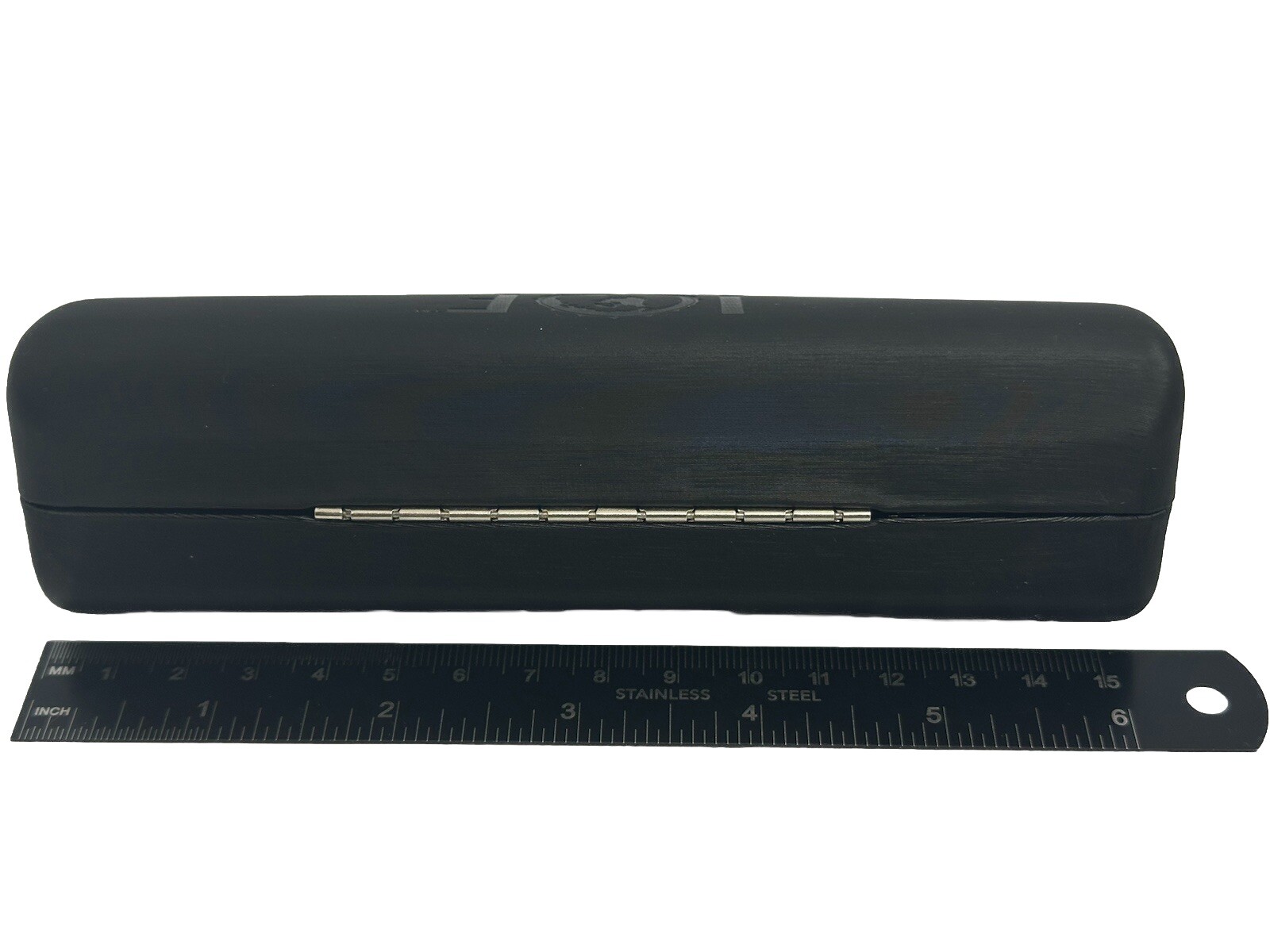 NEW JOE Joseph Abboud Black Hard Clamshell Eyeglasses Case Spring Closure