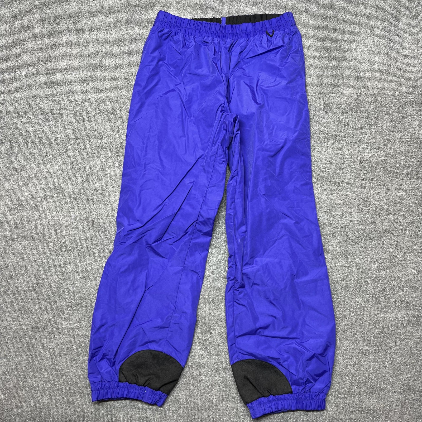 Columbia Snow Pants Mens Large Blue Ski Shell Elastic Waist Pull On Pockets