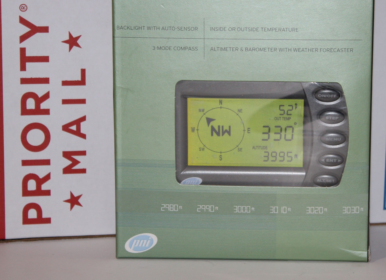 PNI Wayfinder V6000c Digital Vehicle Compass with Altimeter & Barometer Temp