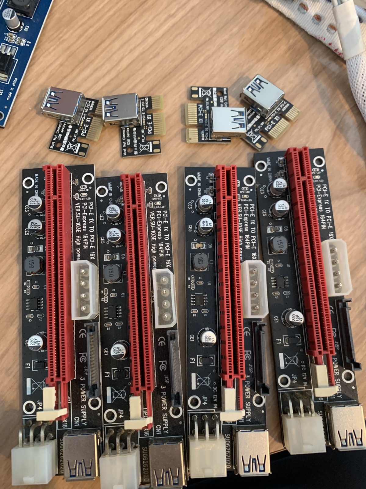 PCI-E riser bundle miner mining equipment read description 80% of them work
