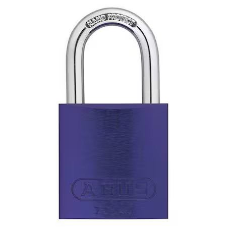 Abus 19330 Keyed Padlock, Open, Rectangular Aluminum Body, Hardened Steel