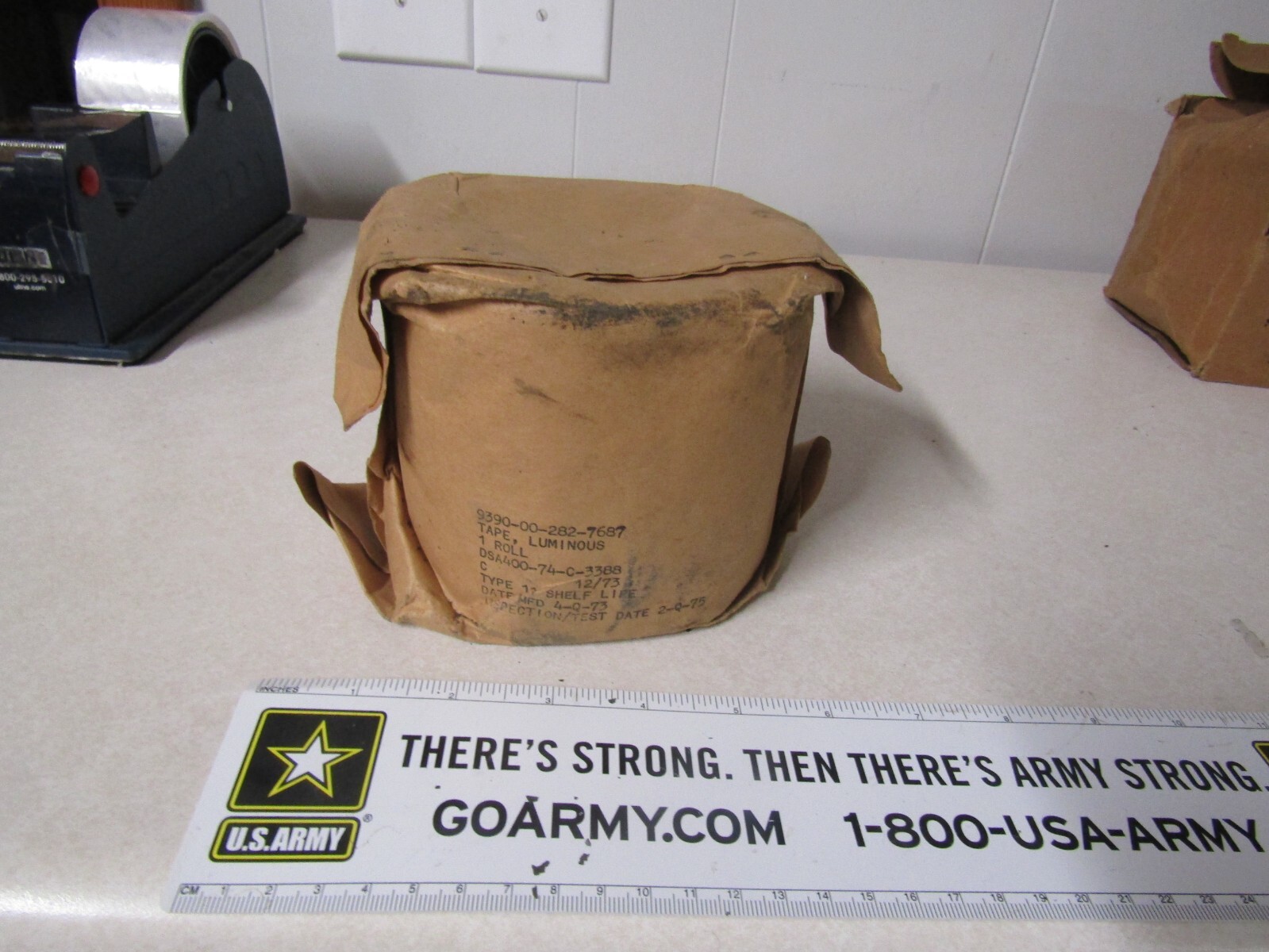 US MILITARY VIETNAM ERA UNOPENED PACKAGE OF TAPE LUMINOUS GREAT FOR MAN CAVE