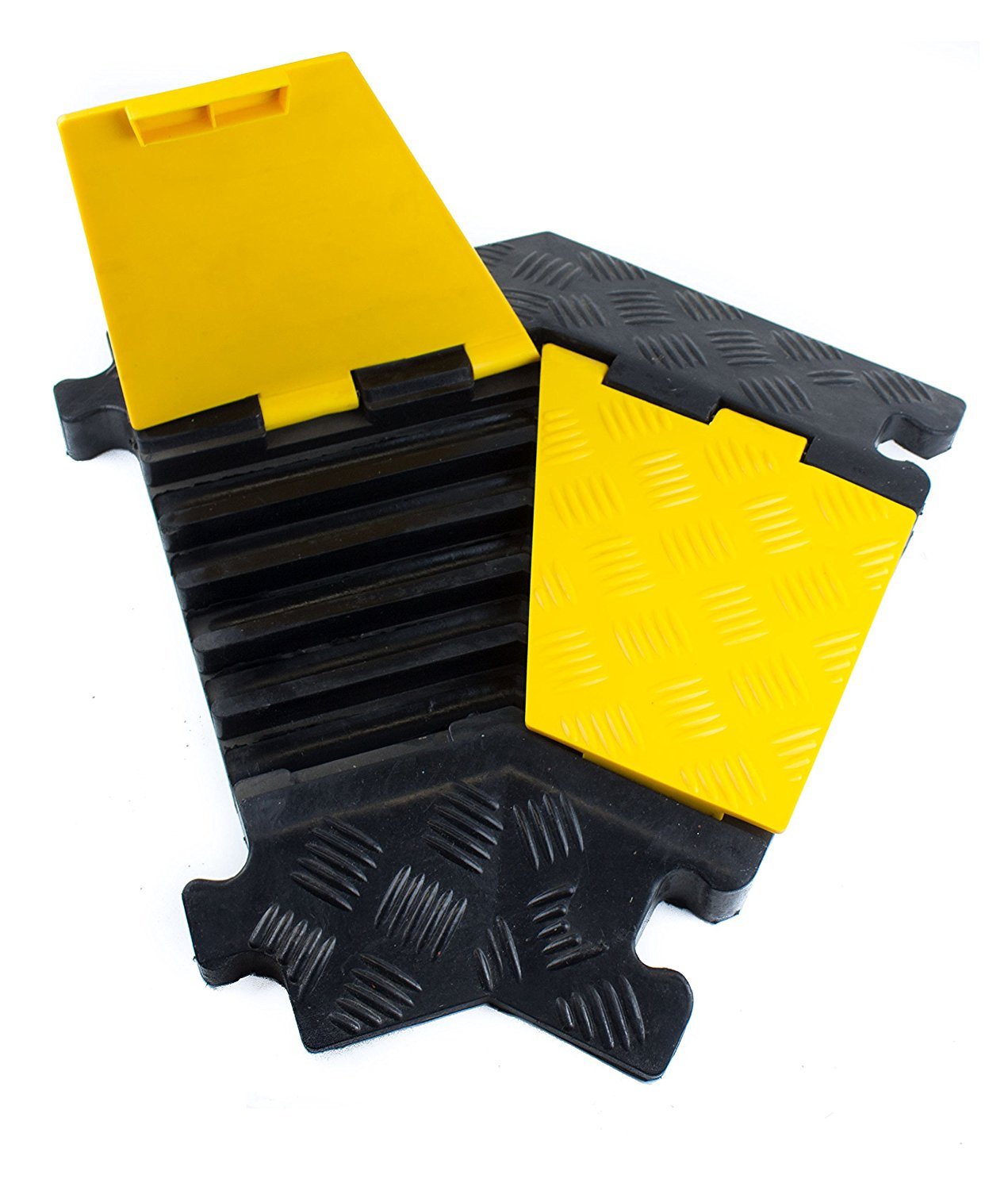 RK RK-CP-5CLT 5 Channel Modular Rubber Cable Protector (Left Turn 45 Degree)