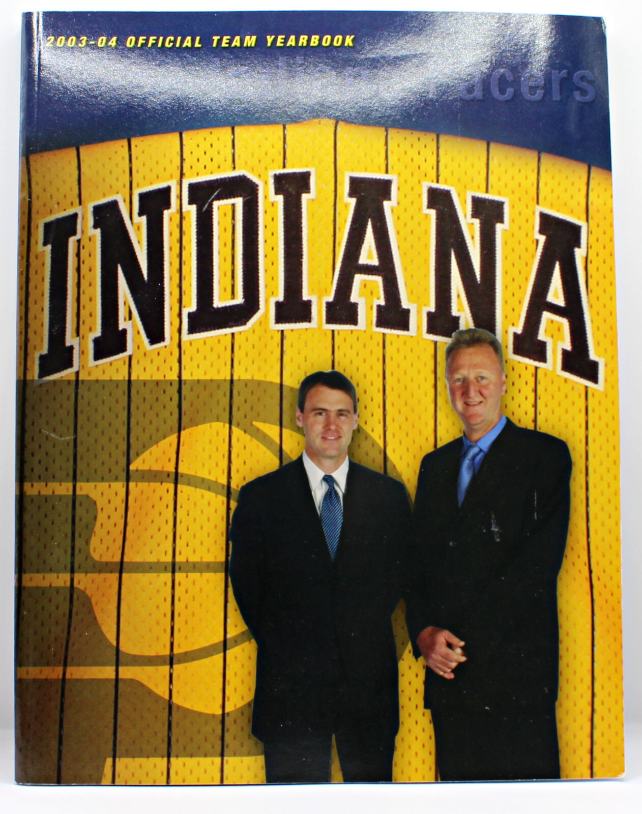 2003-2004 Indiana Pacers Offical Team Yearbook - Larry Bird Reggie Miller