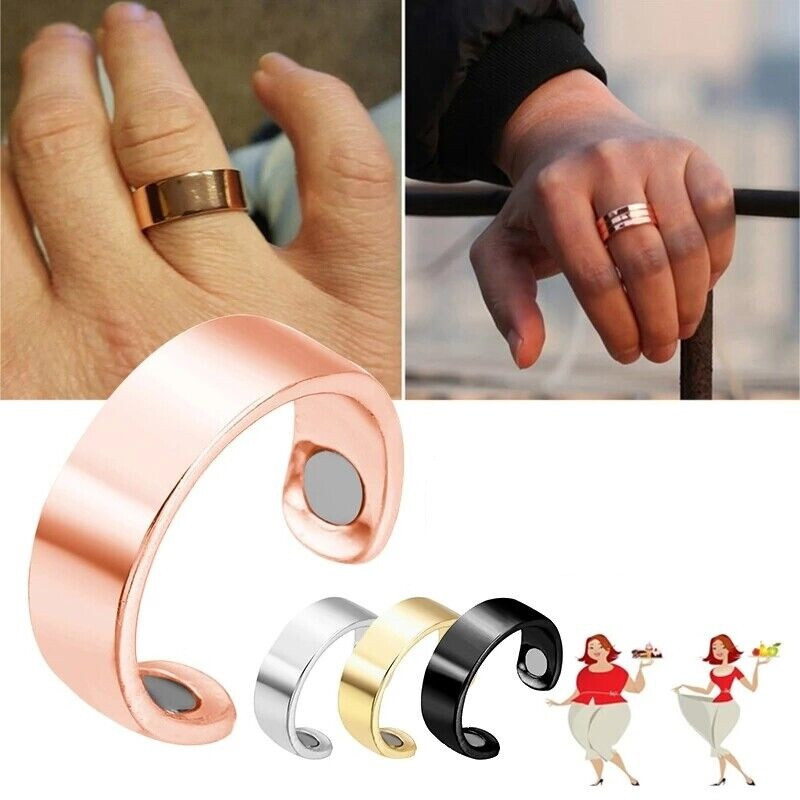 Relief Pain Weight Loss Magnetic Adjustable Ring Relief Men Women Jewelry Gift