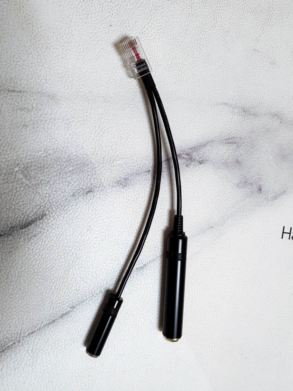 Cable For Heil Headsets 3.5mm Jack 8p8c Modular RJ45 For Yaesu, AD-1-YM Equiv