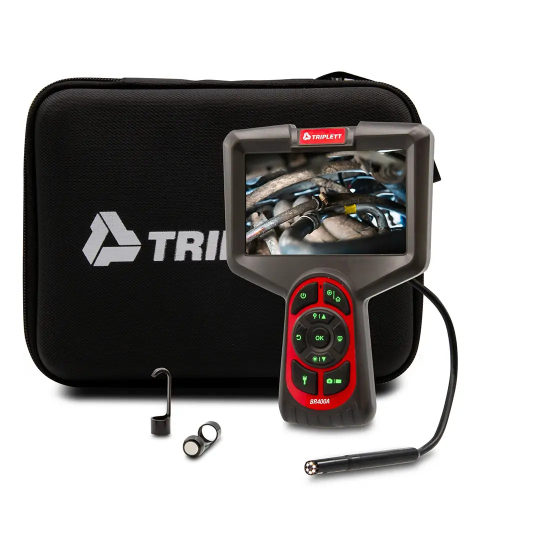 Triplett BR400A 360° Borescope with Dual 8.5mm Camera Probe/5m Cable