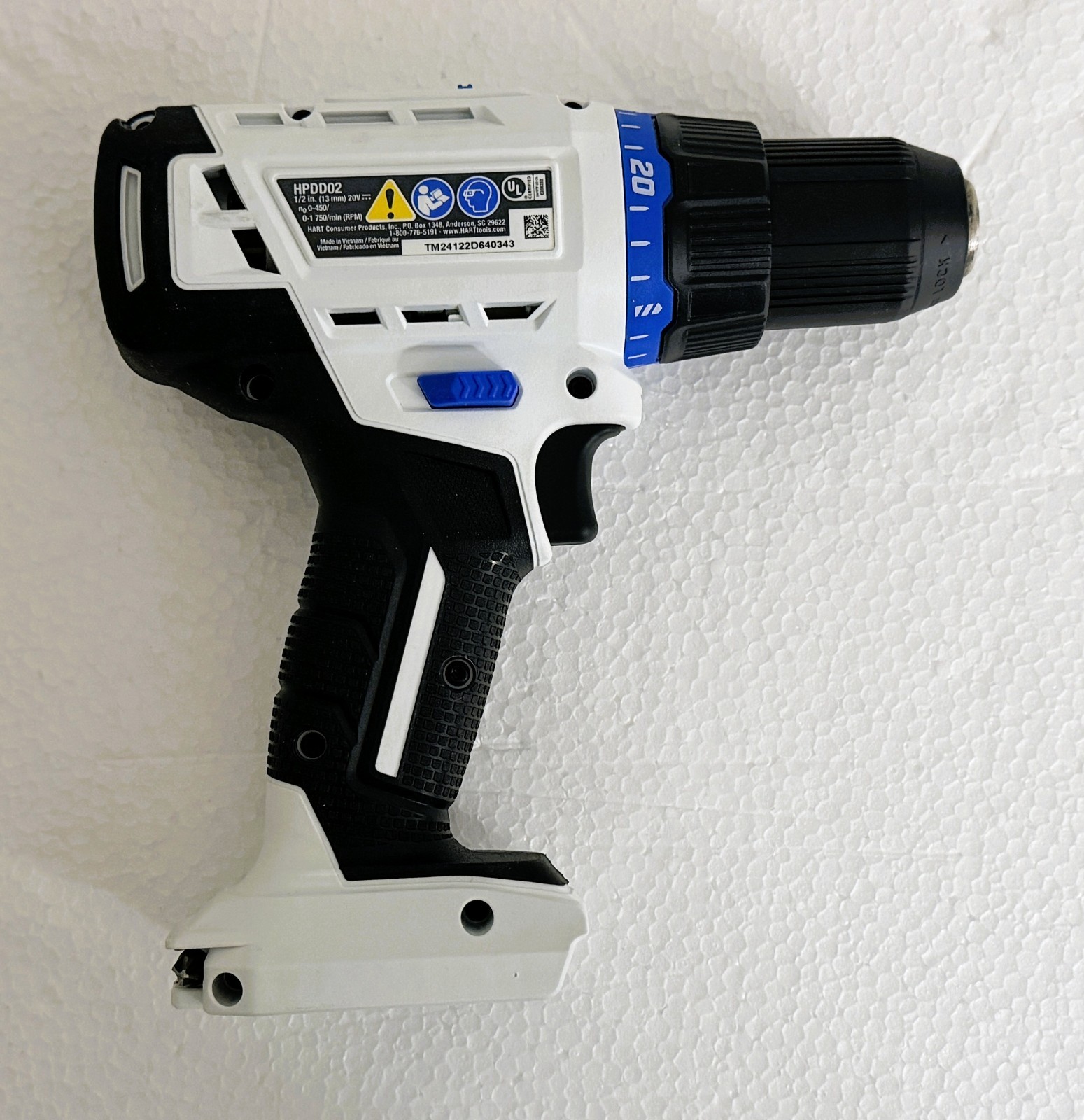 HART 20-Volt 1/2-inch Cordless Drill/Driver HPDD02 Gen 2 (Tool Only)