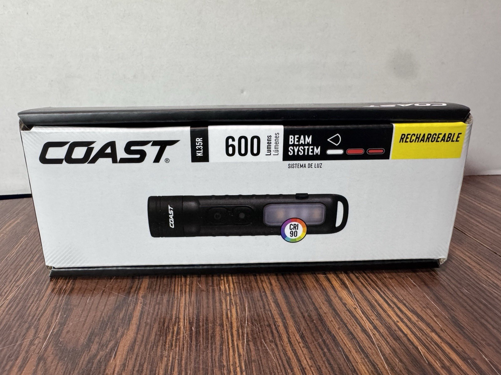 COAST KL35R Rechargeable Inspection Flashlight 600 Lumen USB-C LED Work Light
