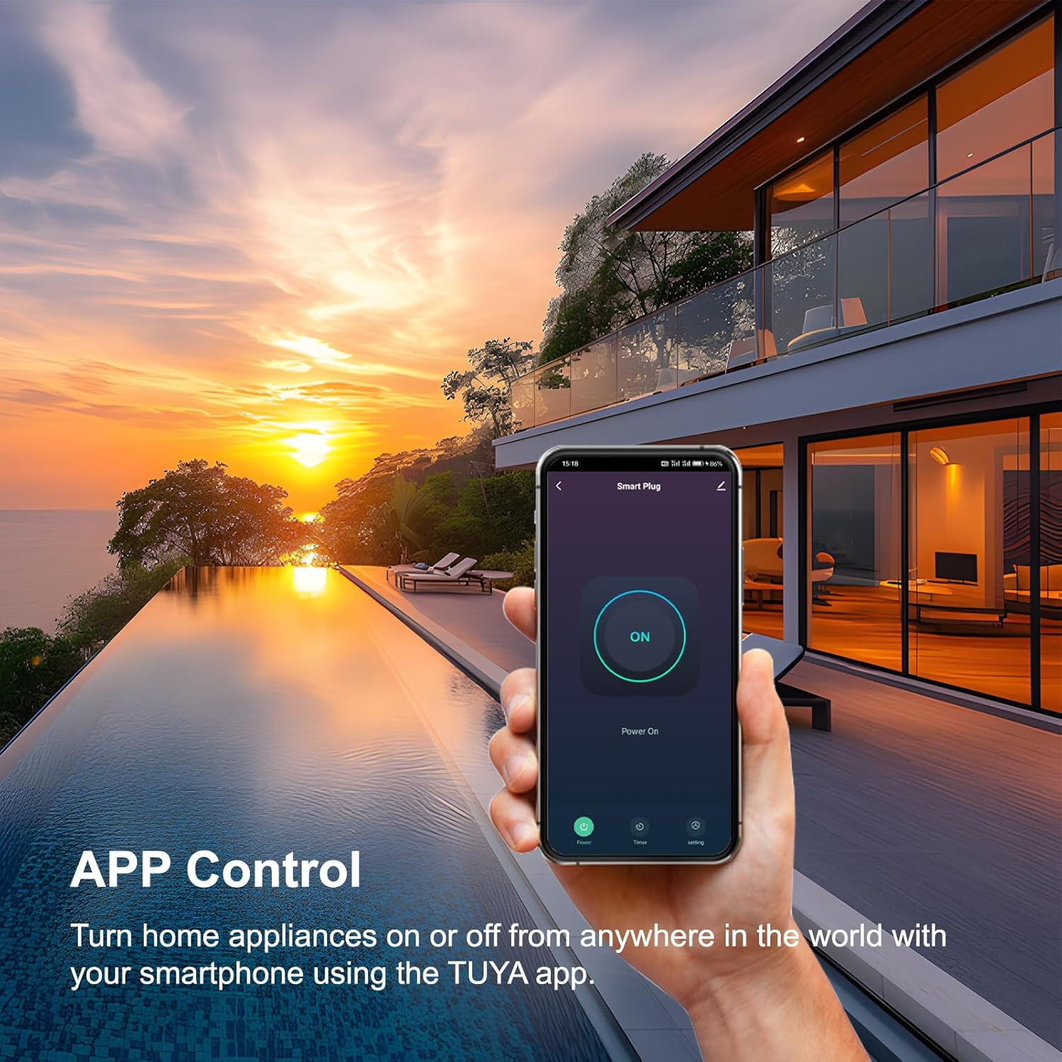 Smart Plug, Wifi Plugs Work with Alexa & Google Assistant, Smart Outlet with Tim