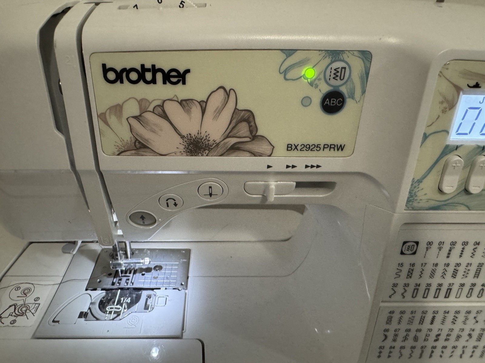 Brother BX2925PRW Project Runway Computerized Sewing Machine Pedal Table Manuals