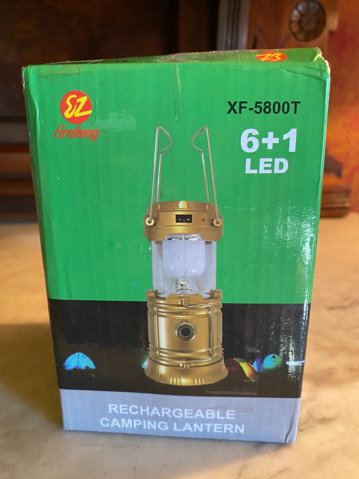 Firehong Rechargeable Camping Lantern 6+1 LED XF-5800T