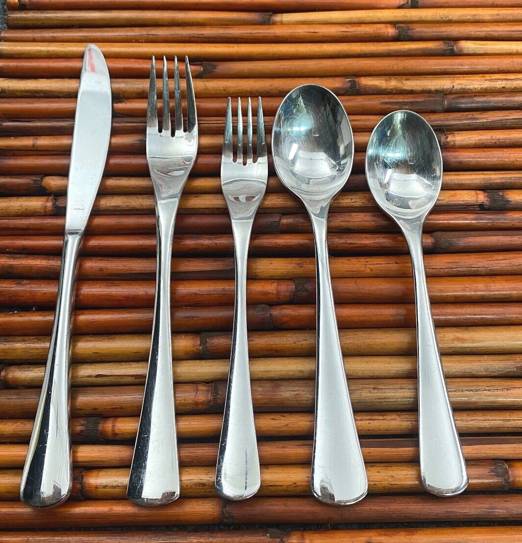 Ginkgo *  MARIKO Helmick Glossy Stainless Flatware CHOICE - CHOOSE (128)