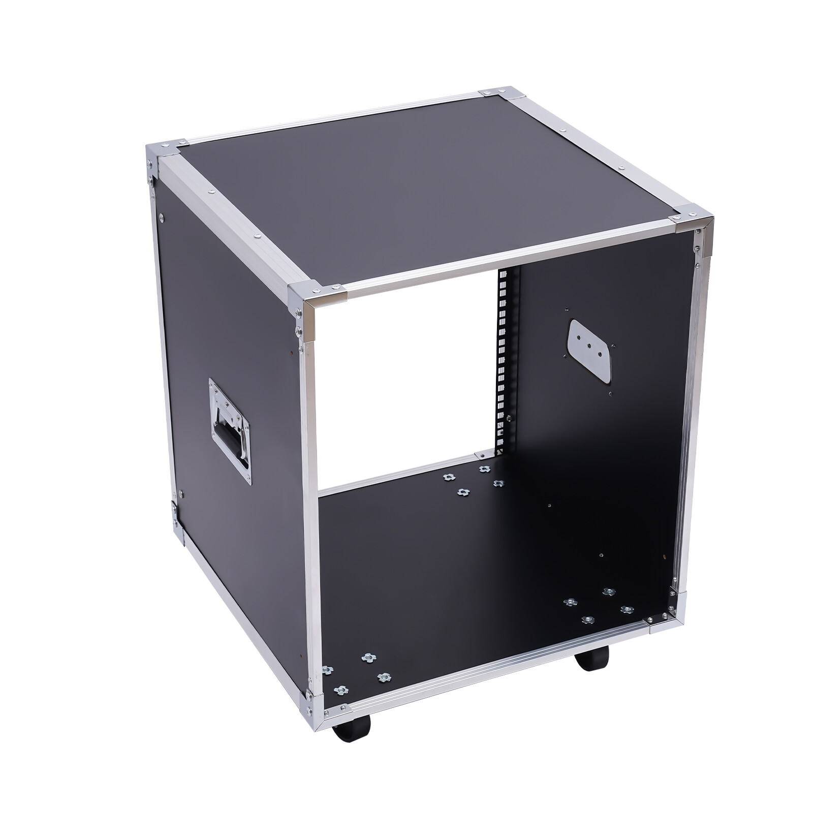 12U Cabinet Rolling Network Rack Audio Studio Video Telecom Equipment Rack