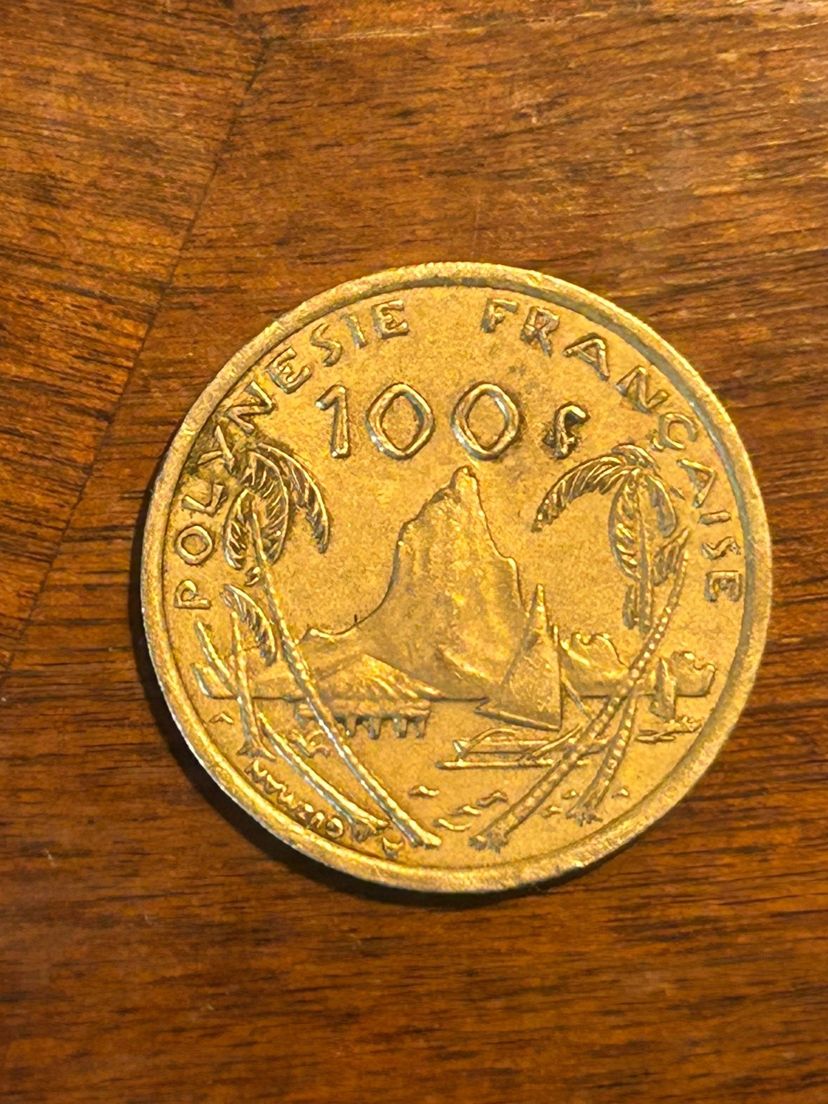 2002 French Polynesia 100 Francs Coin Marianne Polynésie Française KM#14