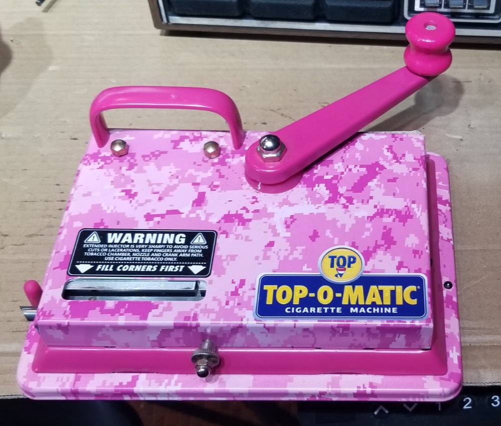 Top-O-Matic Cigarette Machine  Roll Your Own - Pink