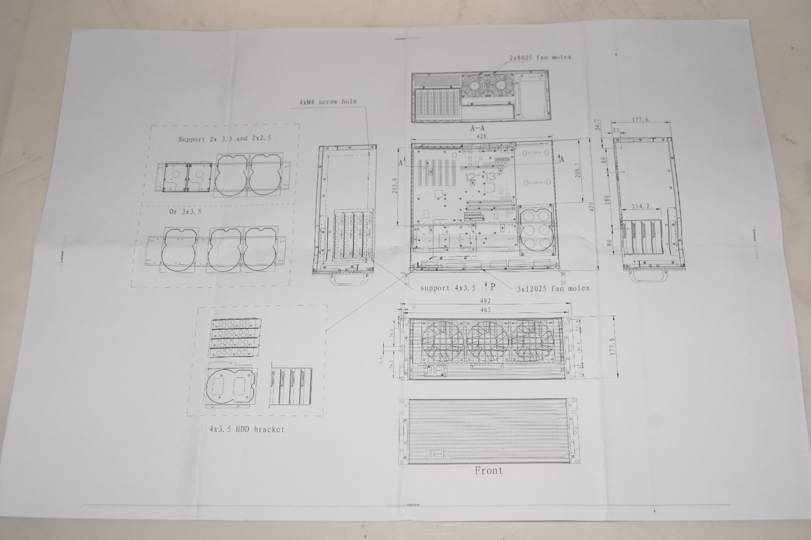 N442L Rack Mount Server Chassis Case (New)