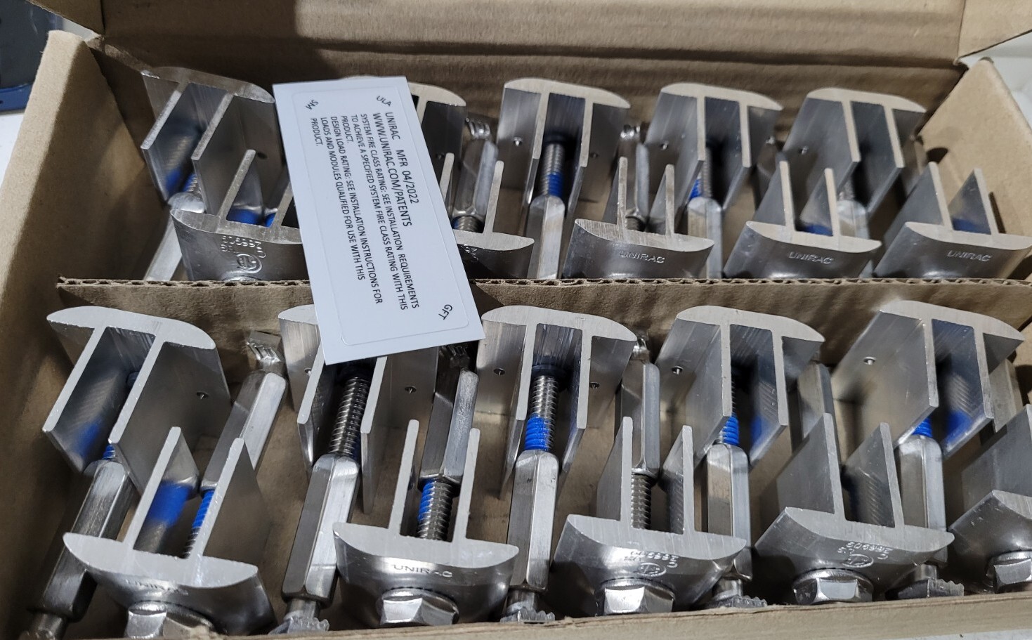 Unirac 302045M  Universal AF Mid Clamp Mill QTY 20