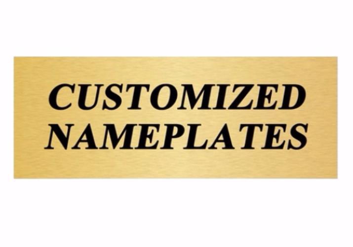 Custom Trophy Plate/Name Plate with 3 Lines of Text
