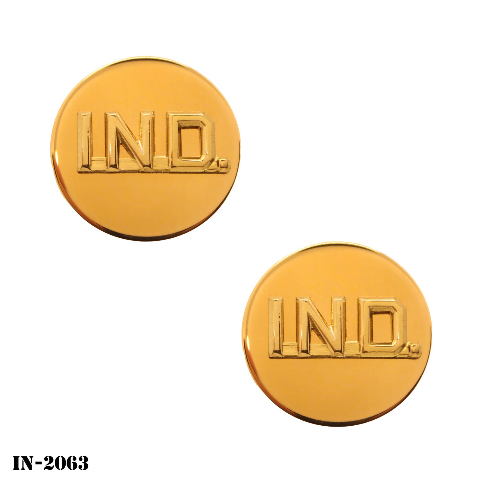 US Army Enlisted Collar Disks ~ IND. ~ Indiana Army National Guard ~ NEW
