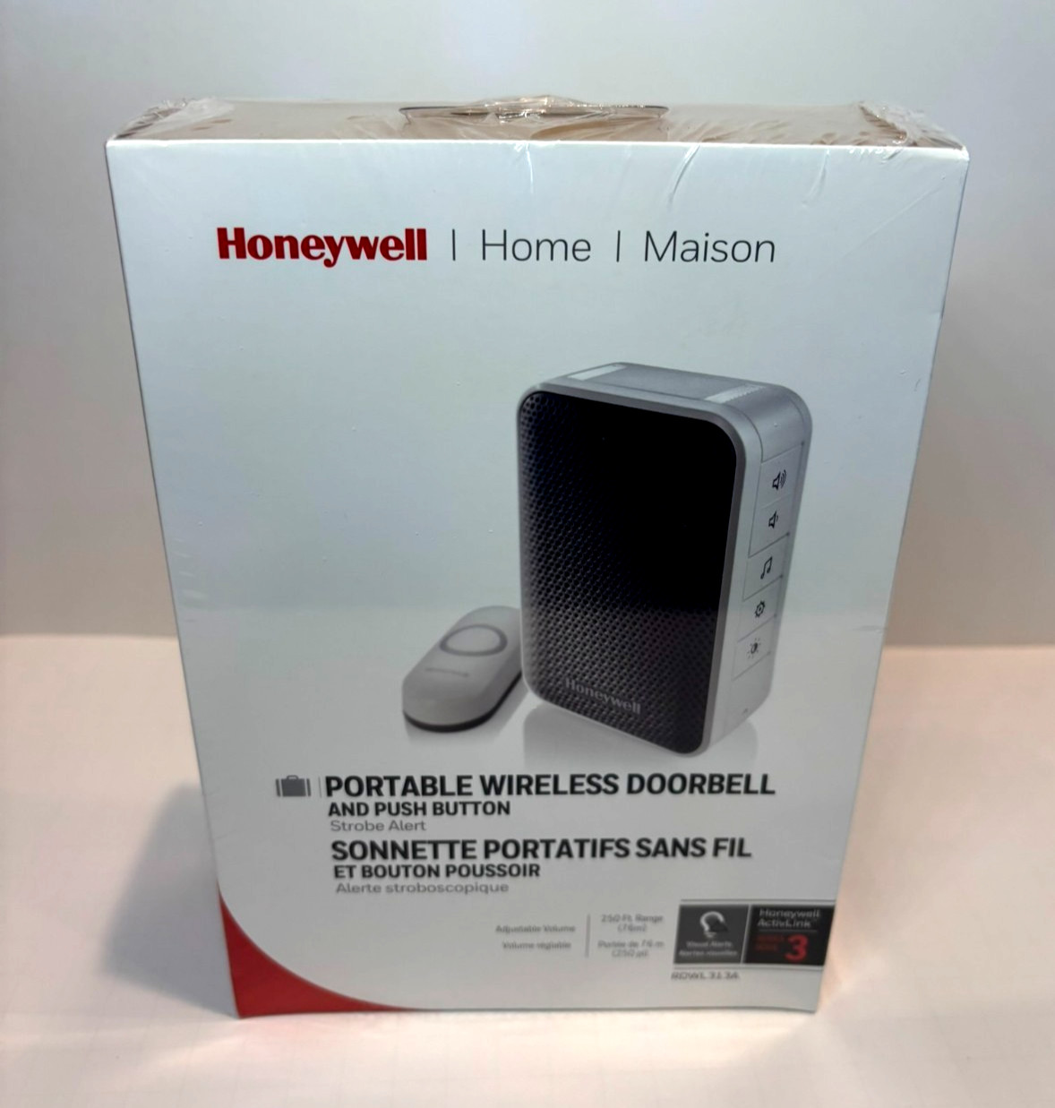 Honeywell Home Series 3 Portable Wireless Doorbell Brand New Sealed