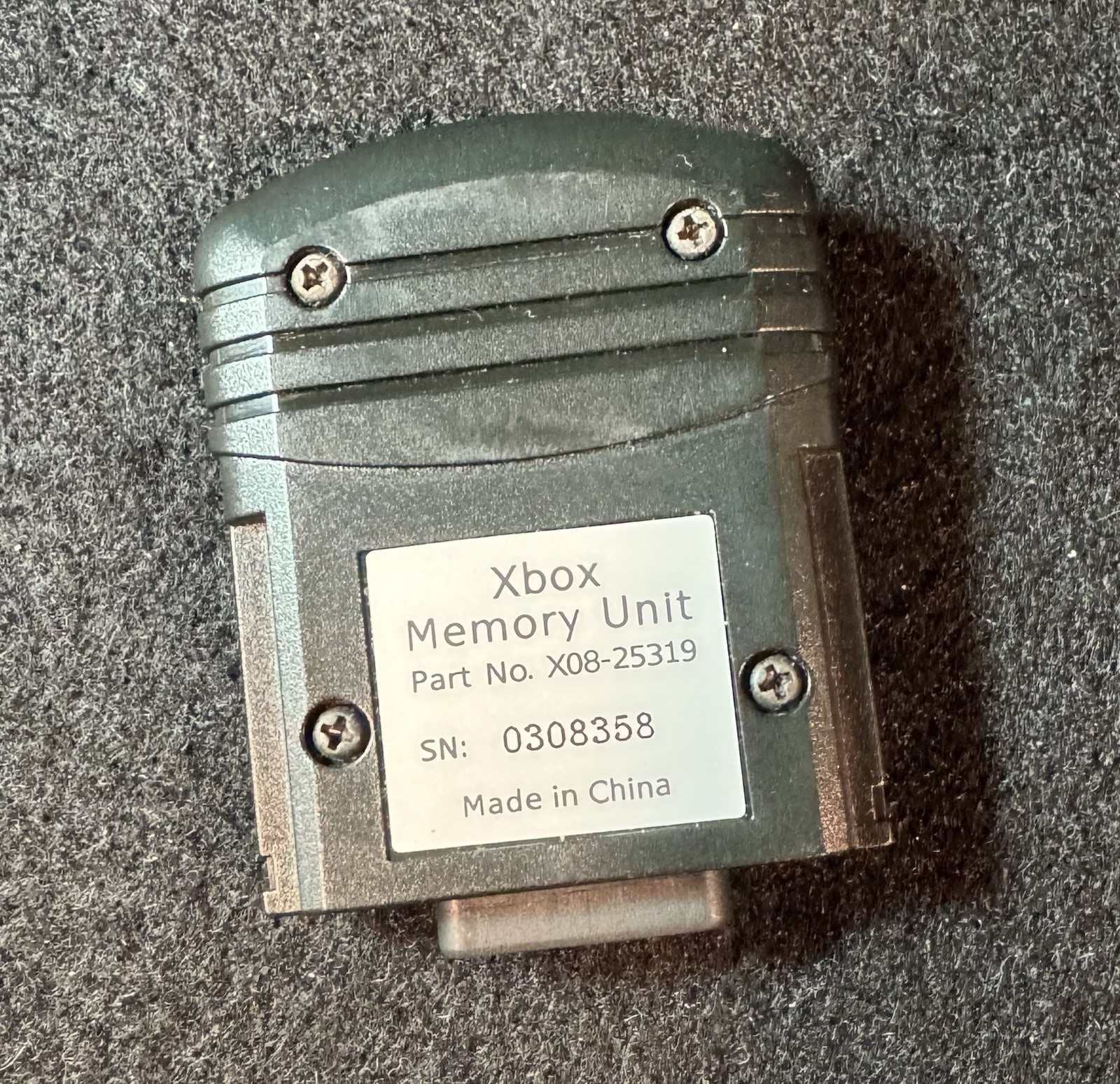 Original Microsoft XBOX Memory Card Unit X08-25319 8MB 8 MB OEM - Tested Working