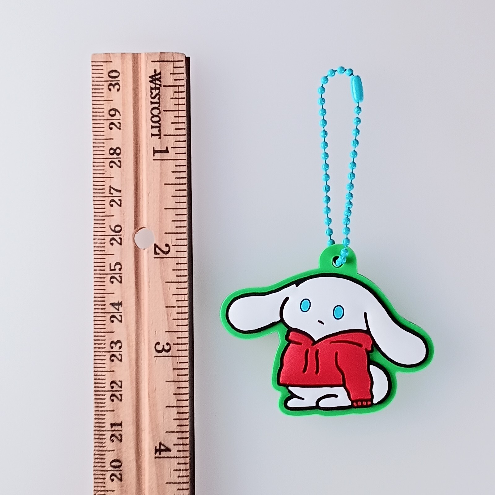 I. Cinnamoroll Sanrio Characters Relaxed Fluffy Rubber Keychain From Japan