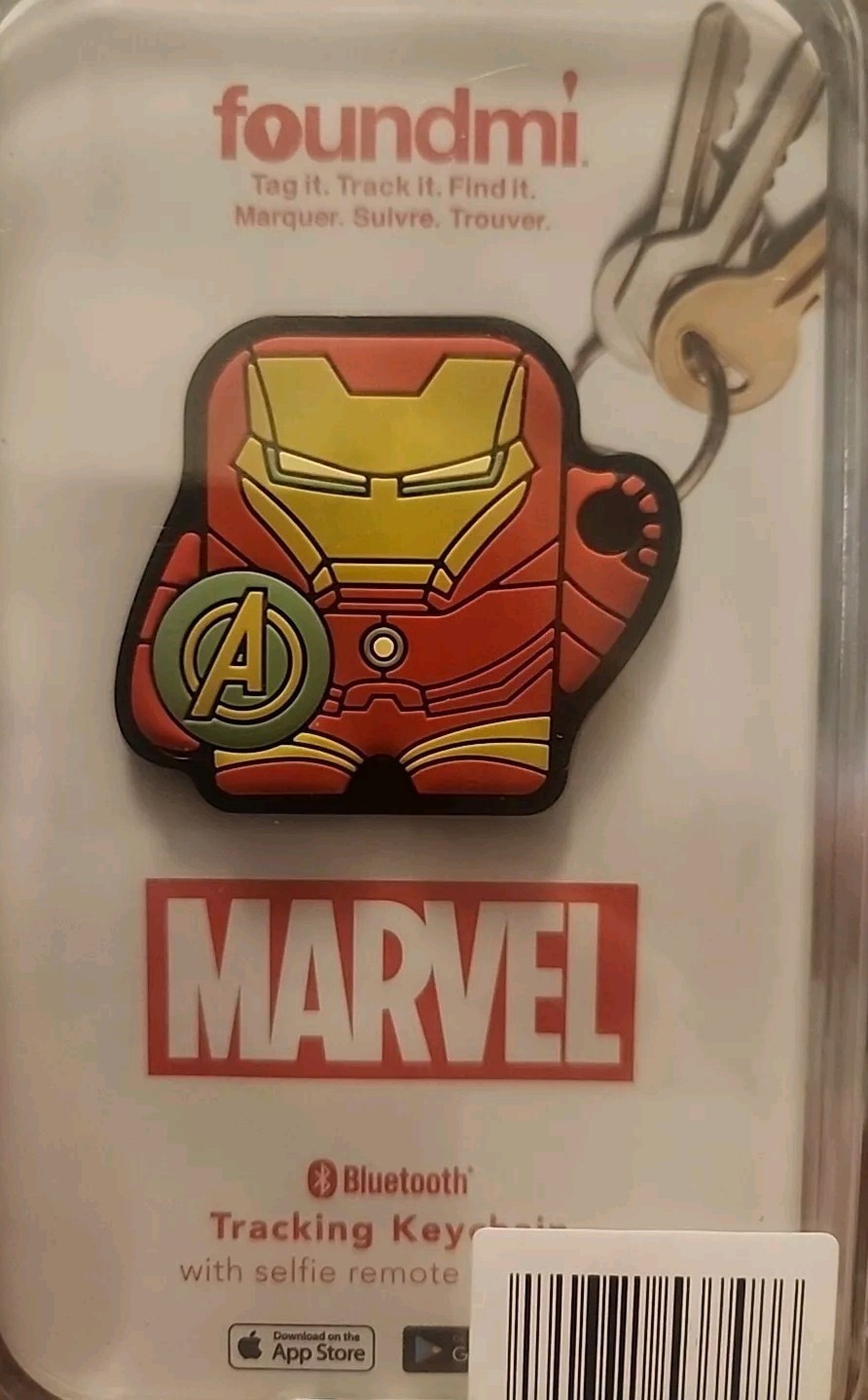 Foundmi 2.0 Bluetooth Tracking Remote Star Wars/Marvel Keychains- New- 2/$10