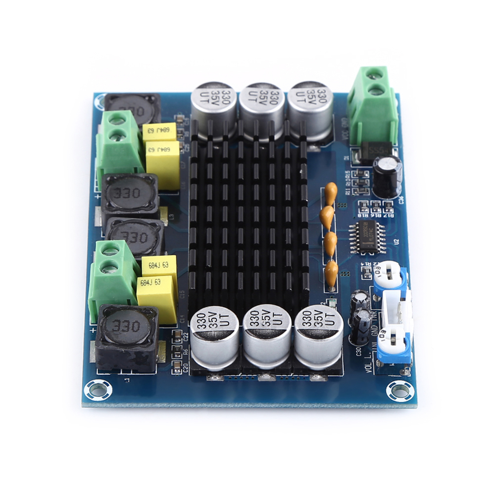 DC12-26V High Power 120W+120W Channel Stereo Digital Audio Power Amplifier♡