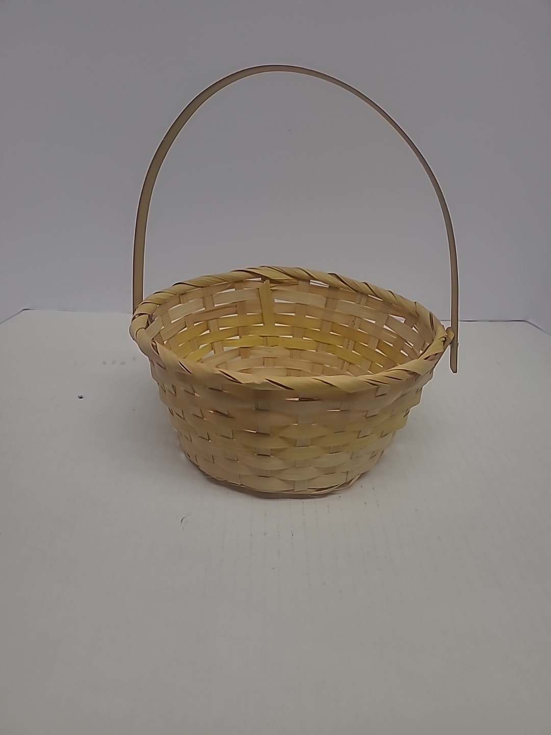 Wicker Small Yellow Tint Easter Basket