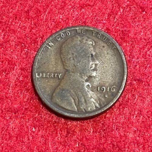 🇺🇸 1916 S Lincoln Wheat Cent -  Please See Photos for Condition