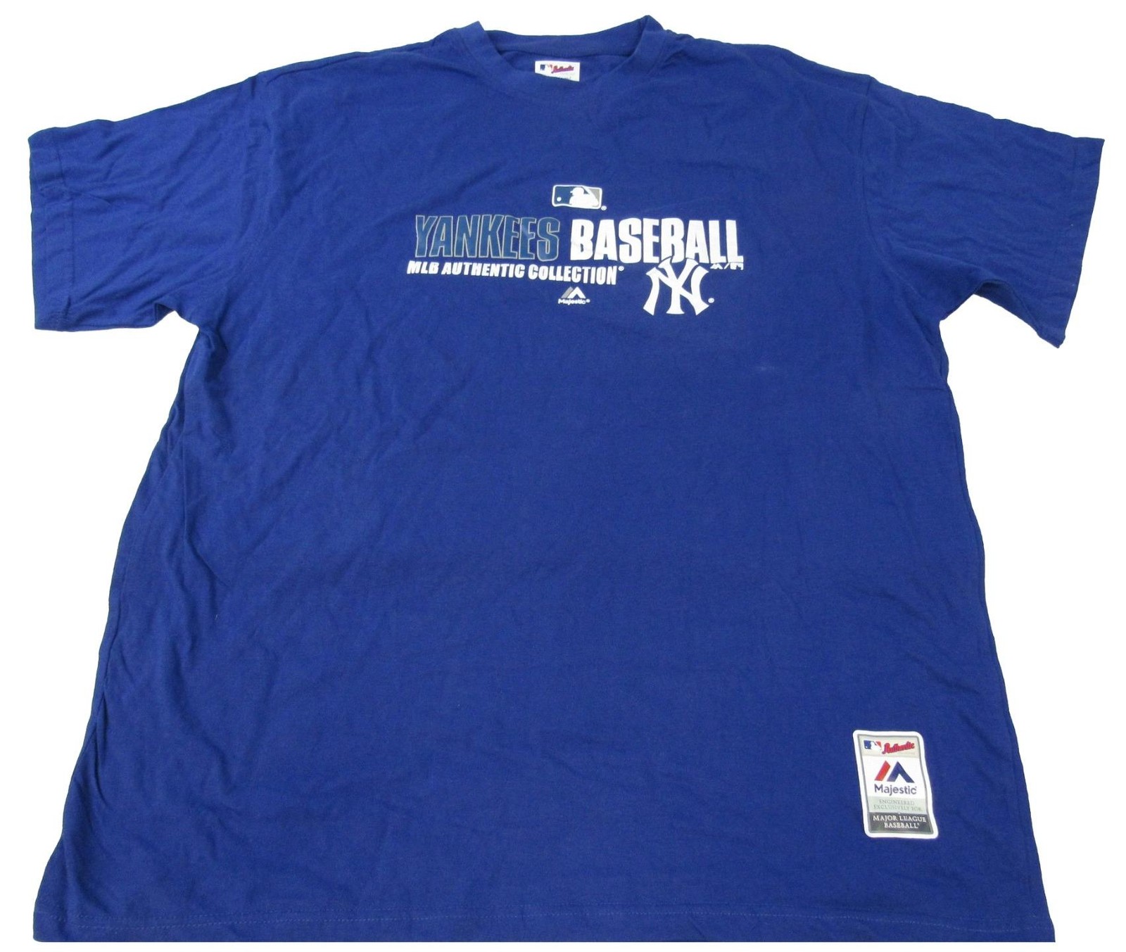 New York Yankees Mens Big & Tall Sizes 2XL-5XL Majestic Blue Shirt