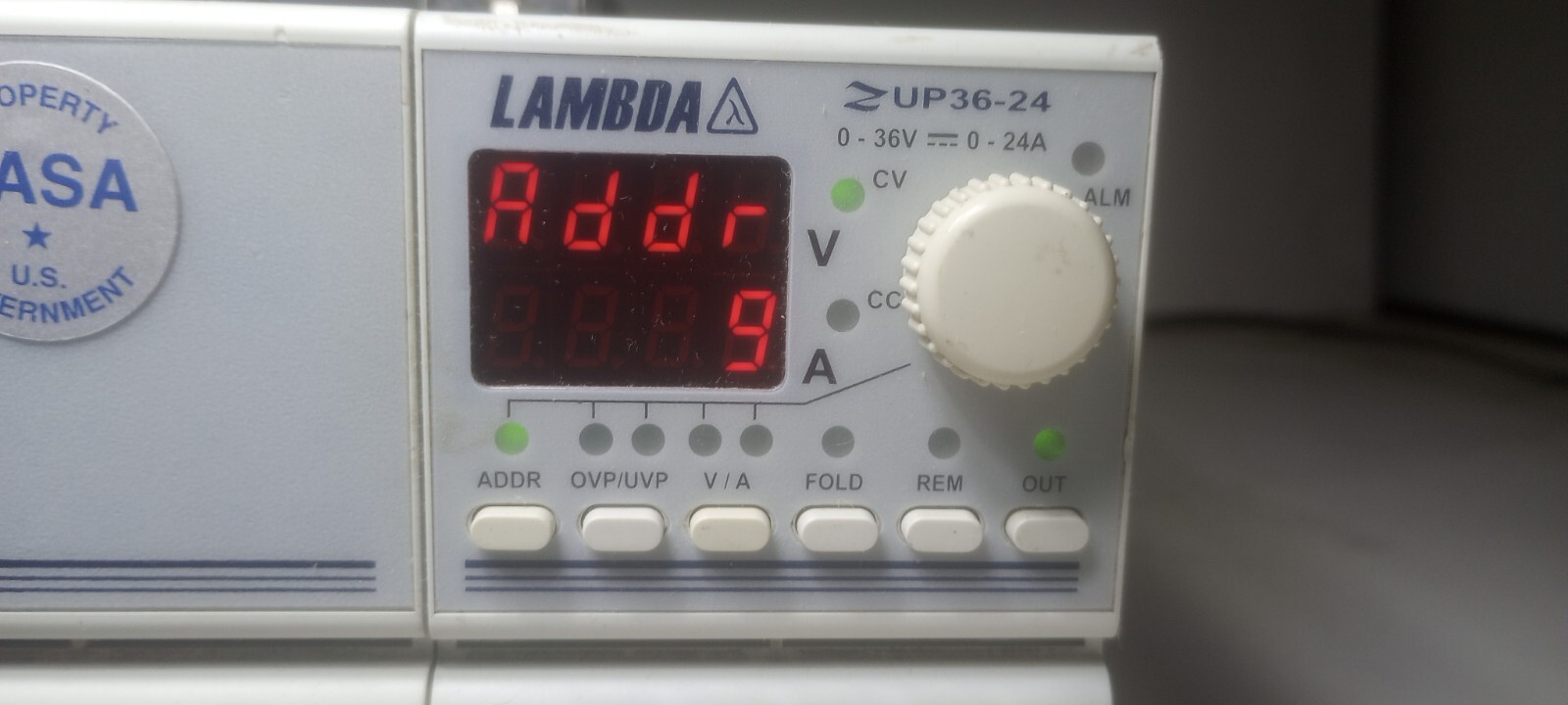 Perfect Working LAMBDA ZUP36-24 Zero Up Programmable Power Supply 0-36VDC/0-24A